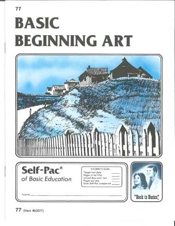 Beginning Art Unit 1 (Pace 73) from Accelerated Christian Education