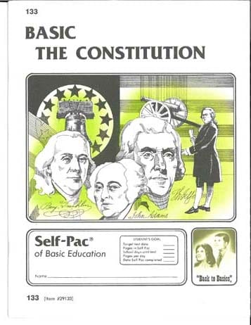 Constitution Unit 4 (Pace 136) (High School) from Accelerated Christian Education