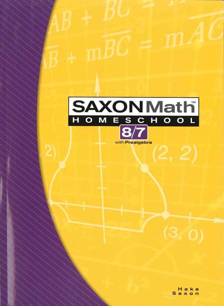 Math 8/7 Homeschool Complete Kit 3rd Edition from Saxon Math