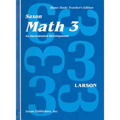 Math 3 Homeschool First Edition Teacher's Manual from Saxon Math