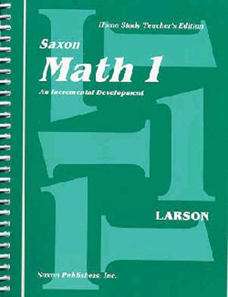 Math 1 Homeschool Teacher's Manual First Edition from Saxon Math