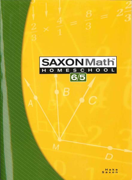 Math 6/5 Homeschool Student Edition, Third Edition from Saxon Math