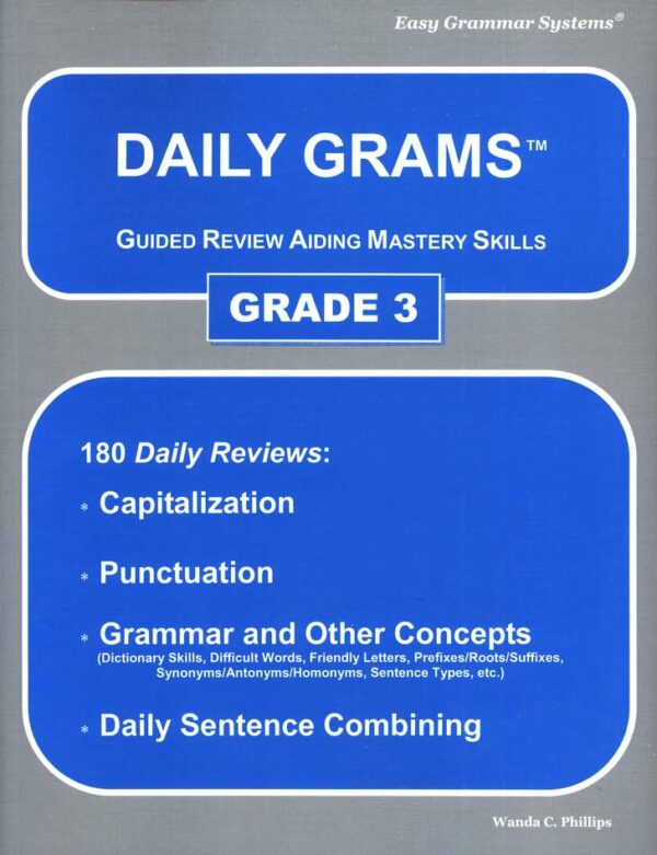 Daily Grams: Grade 3 Teacher Text from Easy Grammar Systems