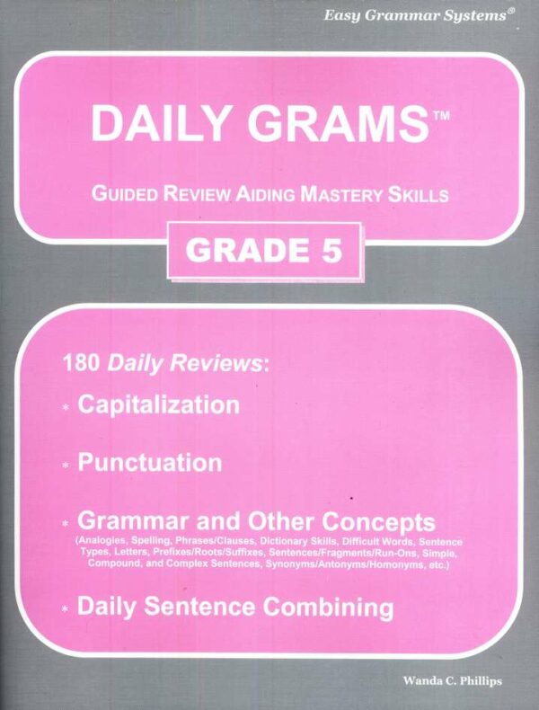 Daily Grams: Grade 5 Teacher Text from Easy Grammar Systems