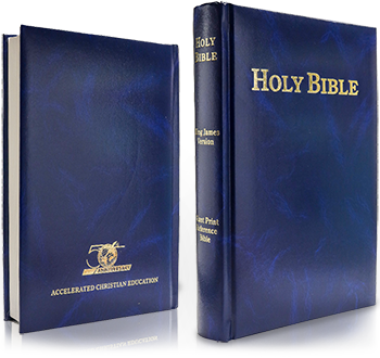 Holy Bible – King James Version printed by Accelerated Christian Education ACE Classroom Material Curriculum Express