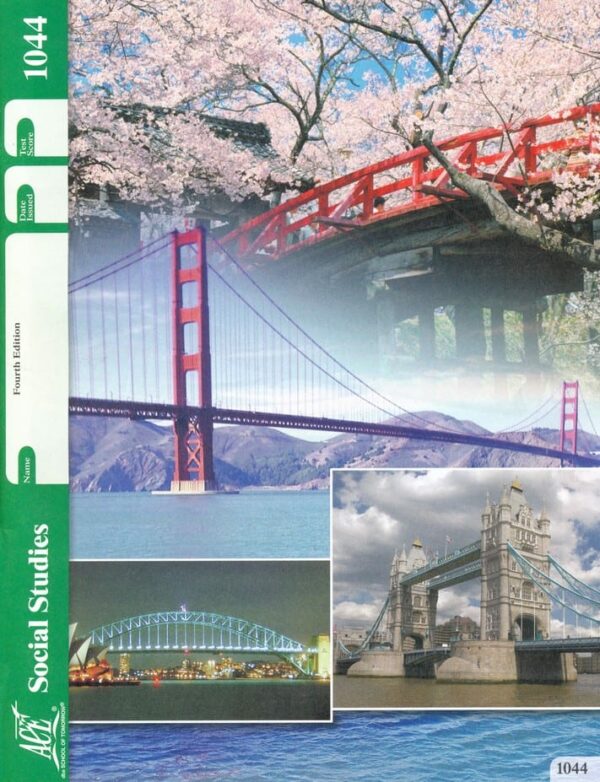 4th Grade Social Studies Pace 1044 by Accelerated Christian Education ACE Workbook Curriculum Express