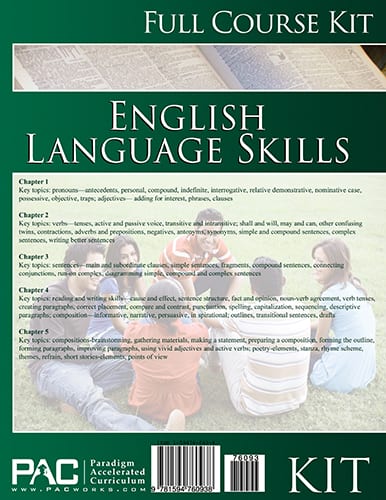 English I: Language Skills Kit from Paradigm Accelerated Curriculum English Curriculum Express