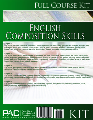 English II: Composition Skills from Paradigm Accelerated Curriculum