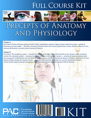 Precepts of Anatomy and Physiology Full Course Kit from Paradigm Accelerated Curriculum