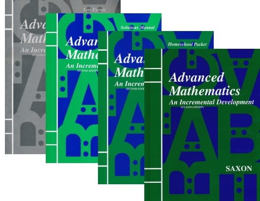 Advanced Mathematics Homeschool Kit w/ Solutions Manual from Saxon Math Textbook Curriculum Express