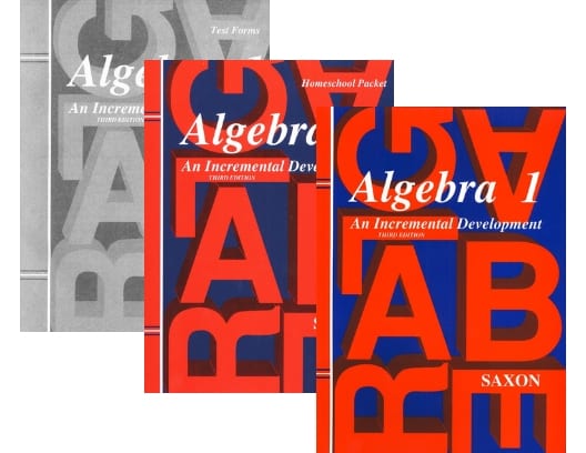 Algebra 1 Homeschool Kit Third Edition from Saxon Math Full Year Curriculum Express