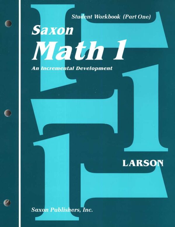 Math 1 Homeschool Student Workbook Set First Edition from Saxon Math Full Year Curriculum Express