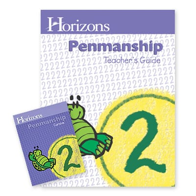 Horizons 2nd Grade Penmanship Teacher's Guide from Alpha Omega Publications