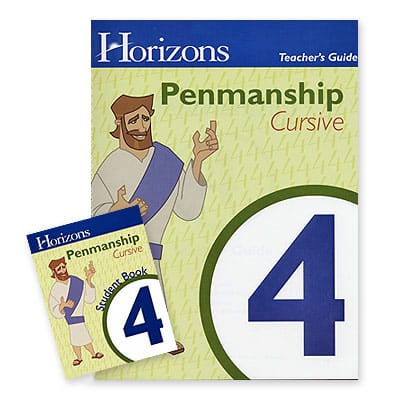 Horizons 4th Grade Penmanship Set from Alpha Omega Publications