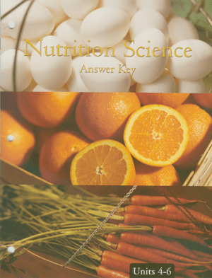Nutrition Science Score Key 4-6