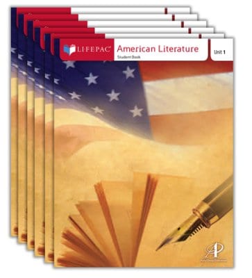 American Literature Complete Set from Alpha Omega Publications Workbook Curriculum Express