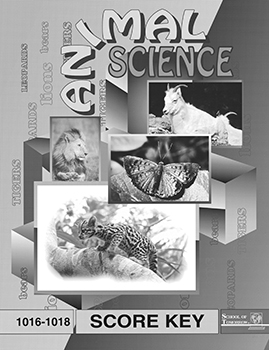 2nd Grade Animal Science Answer Key 1016-1018 by Accelerated Christian Education ACE Workbook Curriculum Express