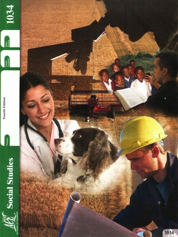3rd Grade Social Studies Pace 1034 by Accelerated Christian Education ACE Workbook Curriculum Express