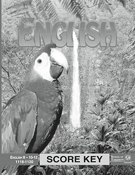 English II Key 1118-1120 from Accelerated Christian Education ACE Workbook Curriculum Express