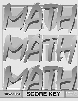 5th Grade Math Answer Key 1052-1054 by Accelerated Christian Education ACE Workbook Curriculum Express