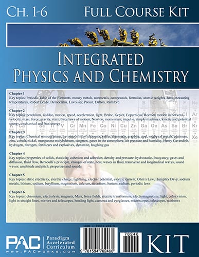Integrated Physics and Chemistry Year 1 Kit from Paradigm Accelerated Curriculum Textbook Curriculum Express