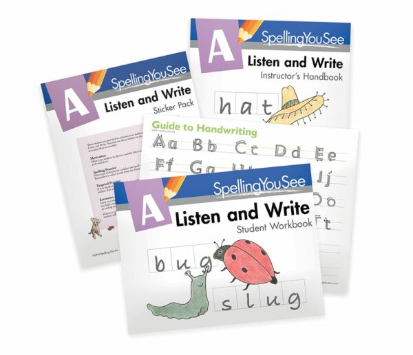 Level A: Listen and Write Universal Set from Spelling You See English Curriculum Express
