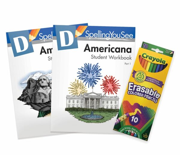 Level D: Americana Student Pack from Spelling You See English Curriculum Express
