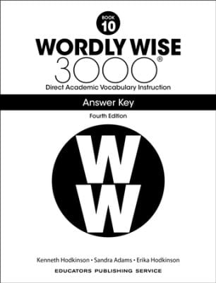 Wordly Wise 3000 (4th Edition) Grade 10 Key Paperback Curriculum Express