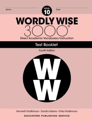 Wordly Wise 3000 (4th Edition) Grade 10 Tests Paper tests Curriculum Express