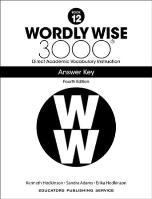 Wordly Wise 3000 (4th Edition) Grade 12 Key Paperback Curriculum Express