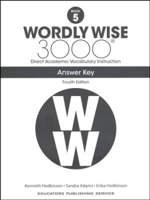 Wordly Wise 3000 (4th Edition) Grade 5 Key Paperback Curriculum Express