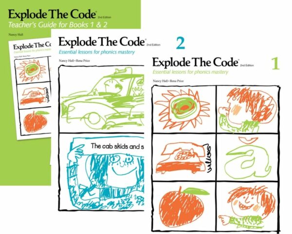 Explode the Code, Books 1 & 2 with Teacher Guide EPS-Explode The Code Curriculum Express