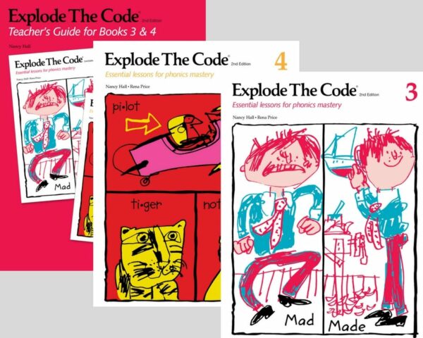 Explode the Code, Books 3 & 4 with Teacher Guide Teacher's Guide Curriculum Express
