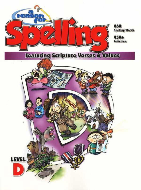 Level D Student Book from A Reason for Spelling Workbook Curriculum Express