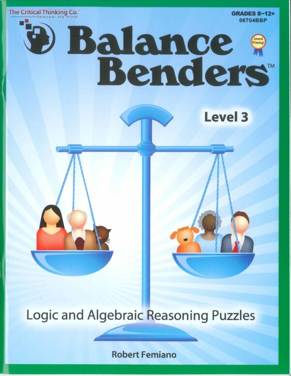 Balance Benders™ Level 3 from The Critical Thinking Company Workbook Curriculum Express