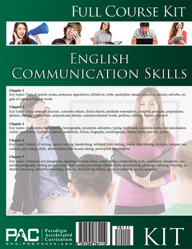 English Communication Skills Kit from Paradigm Accelerated Curriculum Textbook Curriculum Express