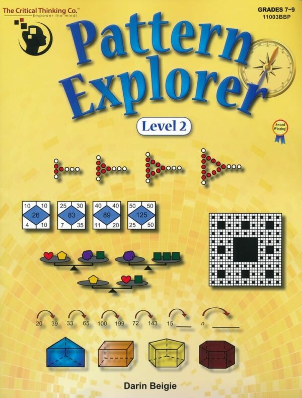 Pattern Explorer Level 2 from The Critical Thinking Company Workbook Curriculum Express