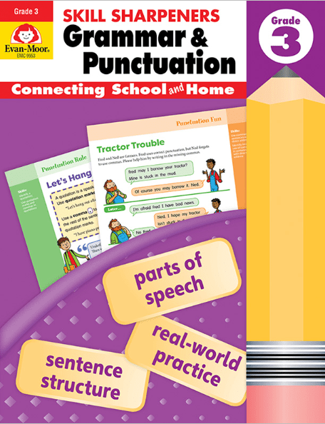 Skill Sharpeners: Grammar & Punctuation, Grade 3, from Evan-Moor Clearance Curriculum Express