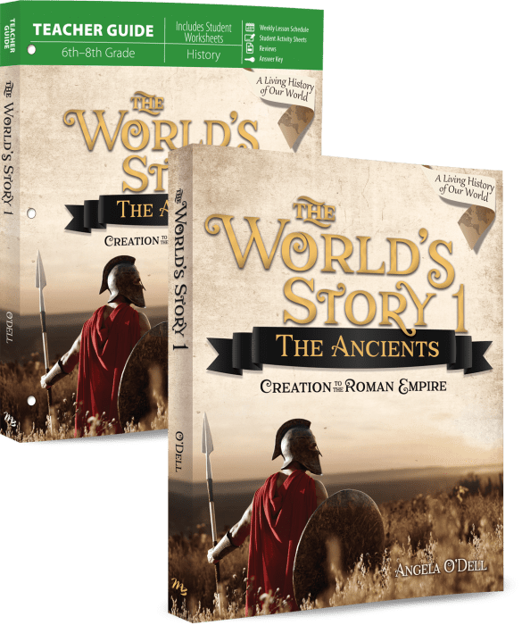 The World’s Story 1: The Ancients Set from Master Books Paperback Curriculum Express