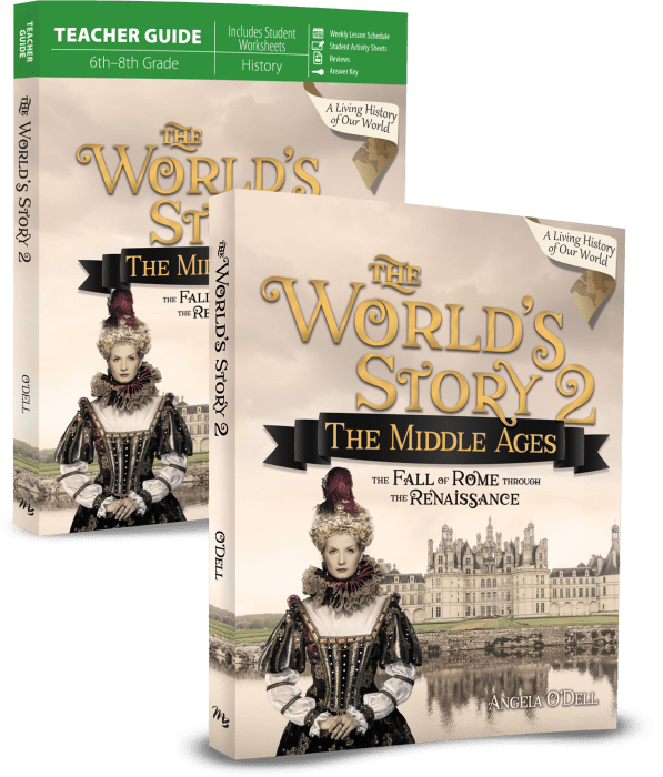 The World’s Story 2: The Middle Ages Set from Master Books Grade 6 Curriculum Express