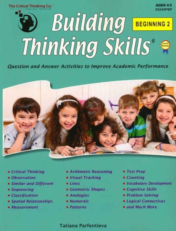 Building Thinking Skills: Beginning 2 Age 4-5, from The Critical Thinking Company Paperback Curriculum Express