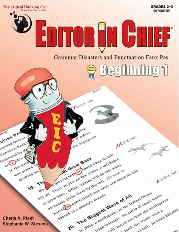 Editor in Chief Beginning 1 from Critical Thinking Company Critical Thinking Company Curriculum Express