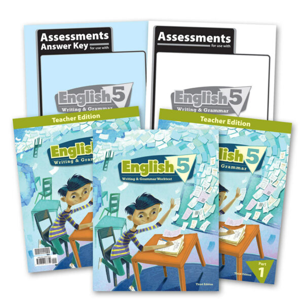 5th Grade English Textbook Kit (3rd Edition) from BJU Press Kit Curriculum Express