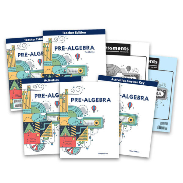 8th Grade Pre-Algebra Textbook Kit from BJU Press Kit Curriculum Express
